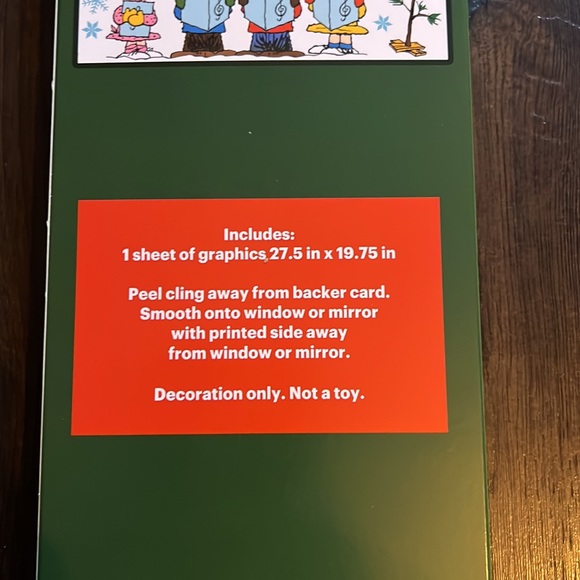 Brand new ADORABLE Peanuts Snoopy Christmas Holiday window clings - Picture 3 of 4